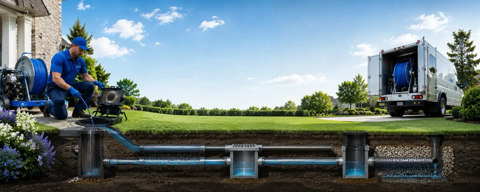 Outdoor drain cleaning information for Corapeake, NC